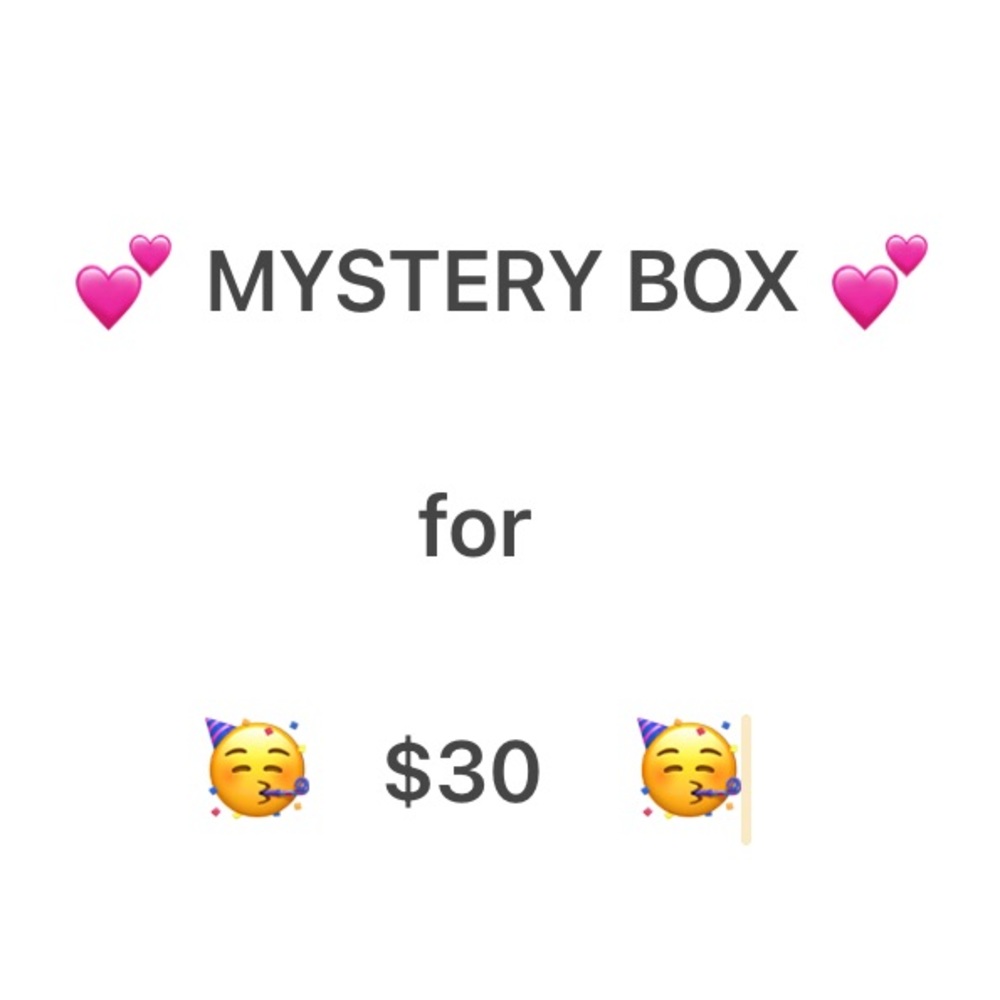 Mystery Box for $30. Will contain 5-10 clothing/accessory items.